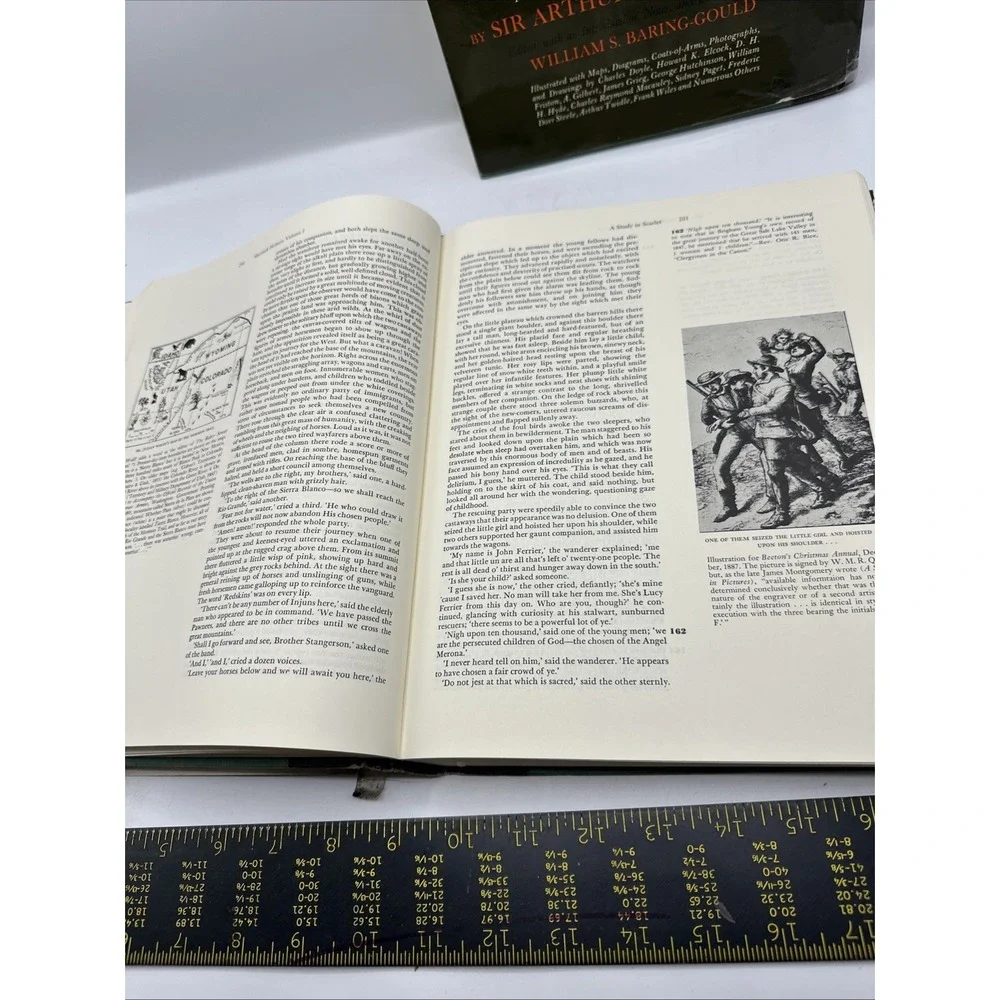 The Annotated Sherlock Holmes: 4 Novels & 56 Short Stories 1976 2 Volume Set #BS